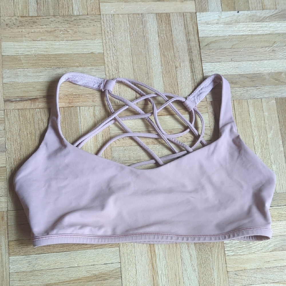 Lululemon Pink Free To Be Wild Sport Bra